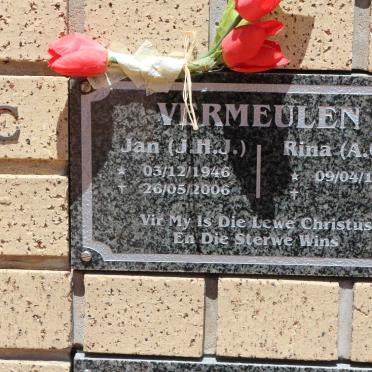 VERMEULEN J.H.J. 1946-2006 &amp; A.C. 1948-