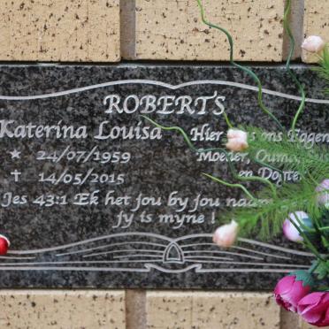 ROBERTS Katerina Louisa 1959-2015