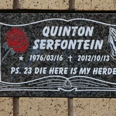 SERFONTEIN Quinton 1976-2012