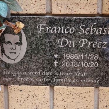 PREEZ Franco Sebastian, du 1986-2013