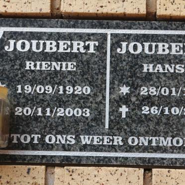 JOUBERT Hans 1928-2007 &amp; Rienie 1920-2003