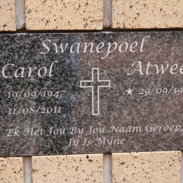 SWANEPOEL Atwee 1946- &amp; Carol 1947-2011