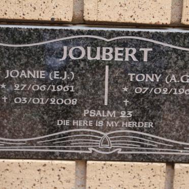 JOUBERT A.G 1960- &amp; E.J. 1961-2008