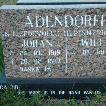 ADENDORFF Johan 1919-1997 :: ADENDORFF Willie 1923-