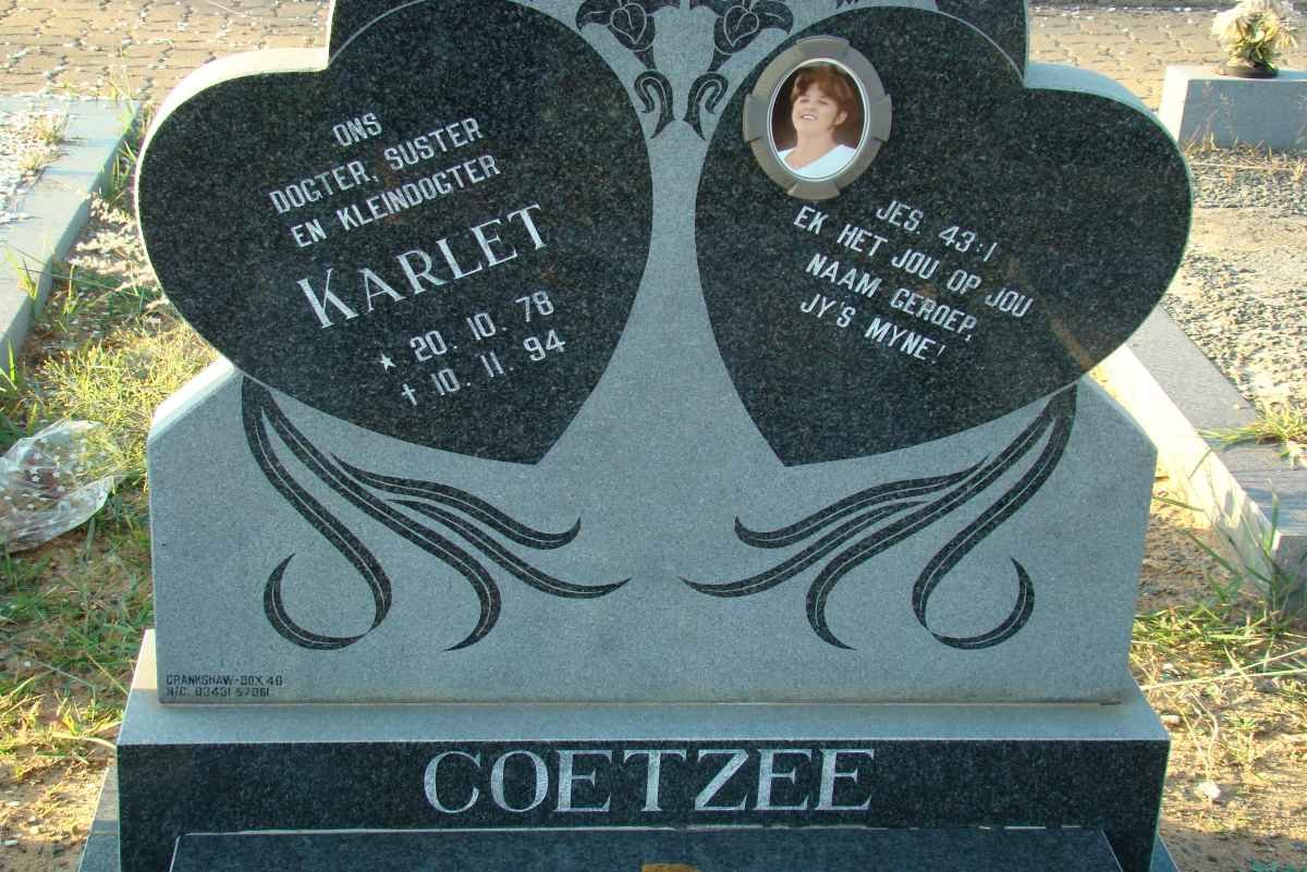 COETZEE Karlet 1978-1994