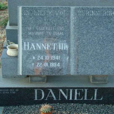 DANIELL Hannetjie 1941-1994