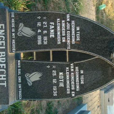 ENGELBRECHT Fanie 1931-1996 &amp; Kotie 1936-