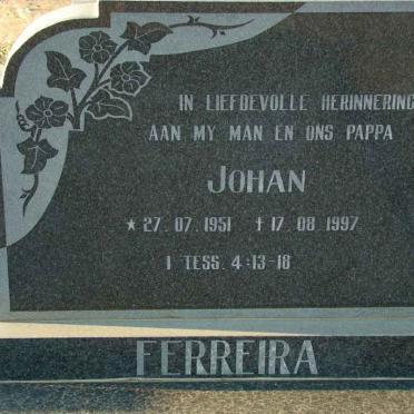 FERREIRA Johan 1951-1997