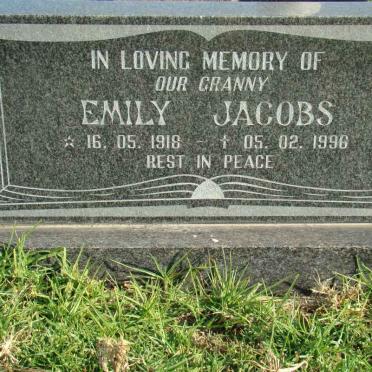 JACOBS Emily 1918-1996