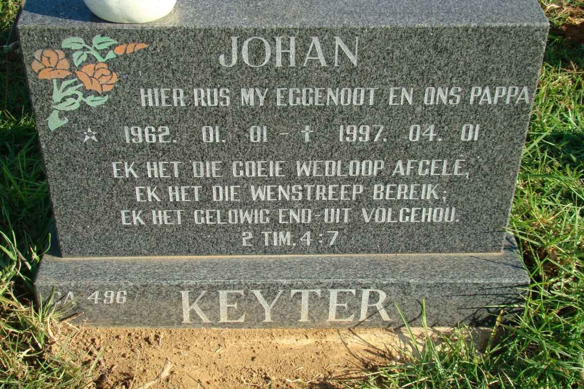 KEYTER Johan 1962-1997