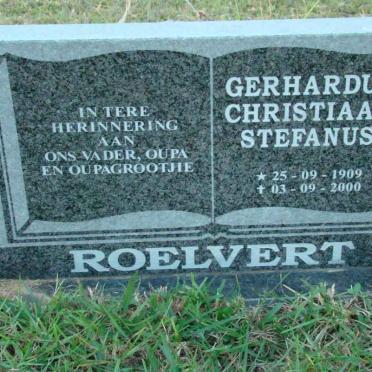ROELVERT Gerhardus Christiaan Stefanus 1909-2000