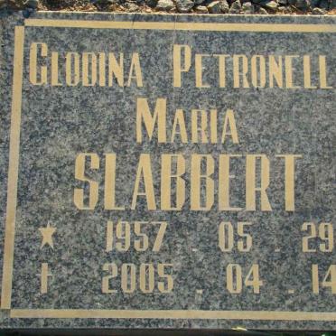 SLABBERT Glodina Petronella Maria 1957-2005