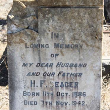 SEAGER H.F. 1886-1942