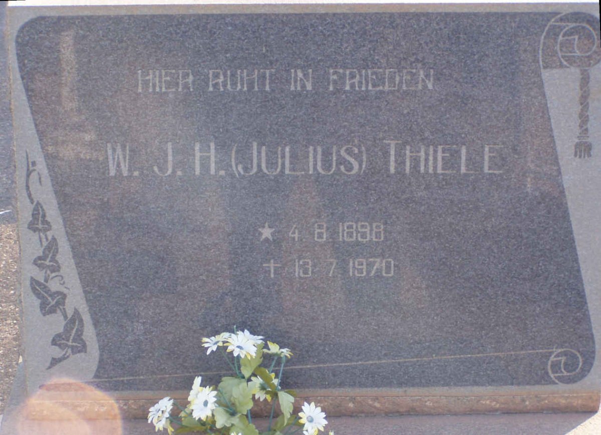 THIELE W.J.H. 1898-1970