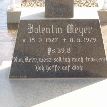 MEYER Valentin G. 1927-1975