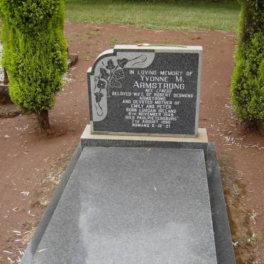 ARMSTRONG Yvonne M. nee LYNESS 1949-1990