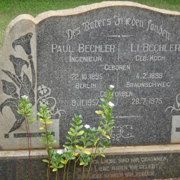 BECHLER Paul 1895-1957 &amp; Li KOCH 1899-1975