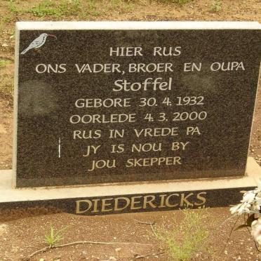 DIEDERICKS Stoffel 1932-2000