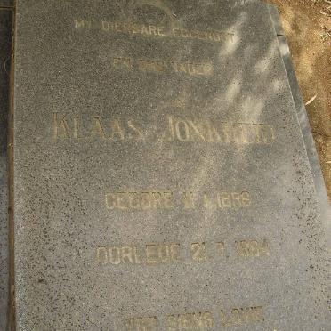 JONKHEID Klaas 1898-1964