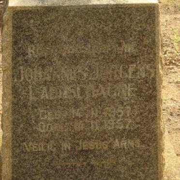 LABUSCHAGNE Johannes Jurgens 1957-1957