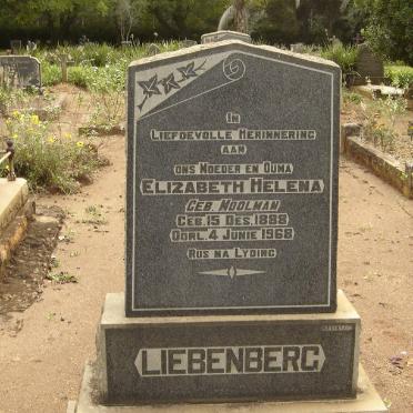 LIEBENBERG Elizabeth Helena nee MOOLMAN 1888-1968