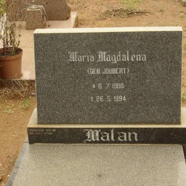 MALAN Maria Magdalena nee JOUBERT 1908-1994