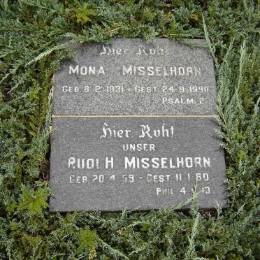 MISSELHORN Mona 1931-1990 :: MISSELHORN Rudi H. 1959-1980