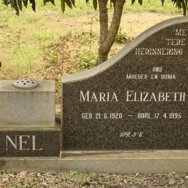 NEL Maria Elizabeth 1920-1995