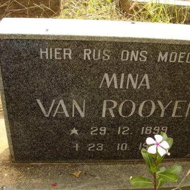 ROOYEN Mina, van 1899-