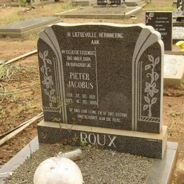 ROUX Pieter Jacobus 1921-1985