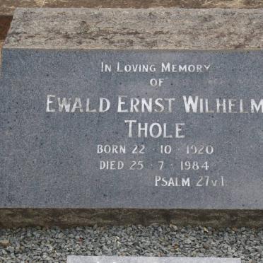 THÖLE Ewald Ernst Wilhelm 1920-1984