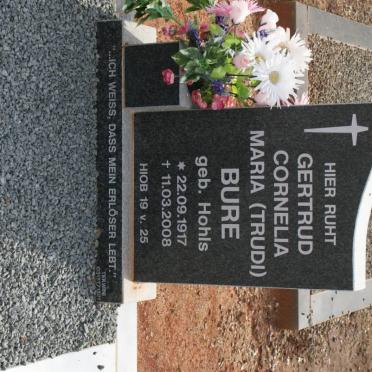 BURE Gertrud Cornelia Maria nee HOHLS 1917-2008