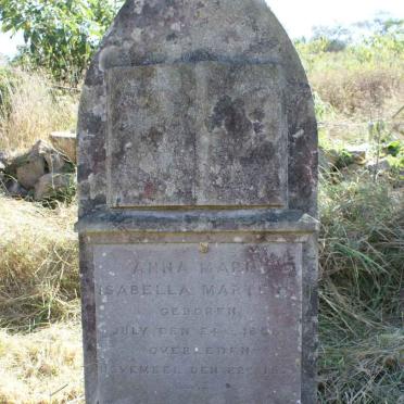 Kwazulu-Natal, PIETERMARITZBURG district, Doornhoek 796, Martens Voortrekker Cemetery