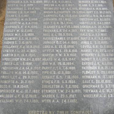 MEMORIAL TO MEMBERS OF THE NATAL MOUNTED POLICE AND NATAL POLICE