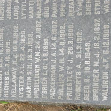 MEMORIAL TO MEMBERS OF THE NATAL MOUNTED POLICE AND NATAL POLICE