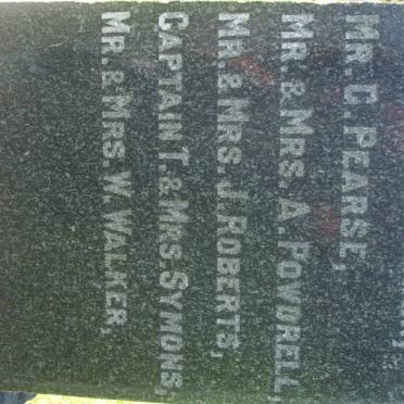4. 1880 Memorial. P - W