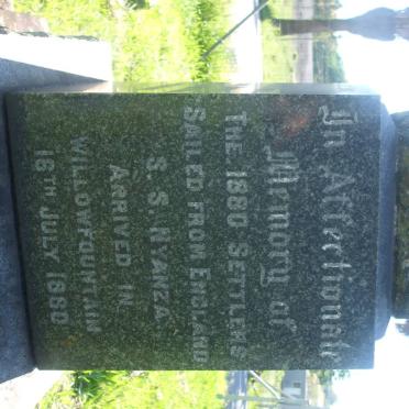 09. Memorial of the 1880 Settlers