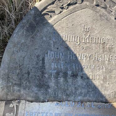 ADDICOTT John Henry Haines 1883-1903