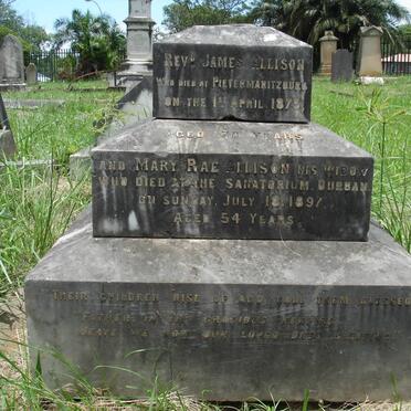 ALLISON James -1875 &amp; Mary RAE -1897