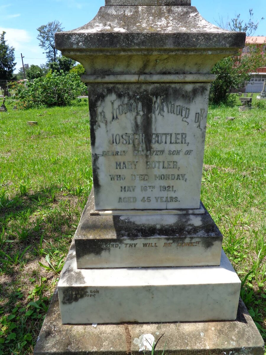 BUTLER Joseph -1921
