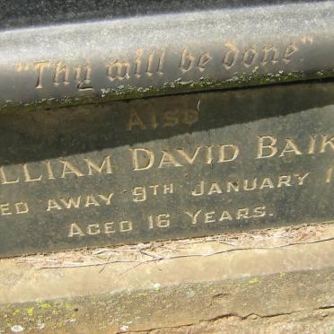 BAIKIE William David -1903
