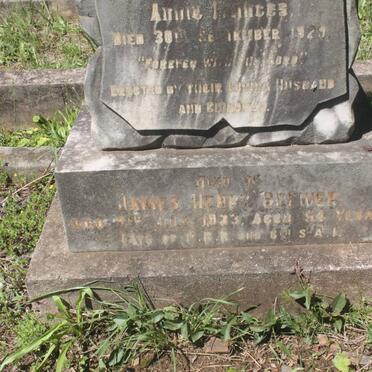 BREWER James Henry -1933 &amp; Elizabeth -1899 &amp; Annie Frances -1929