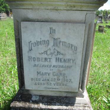 CARR Robert Henry -1907