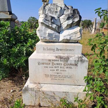 CLAPHAM Manfred Raines -1873