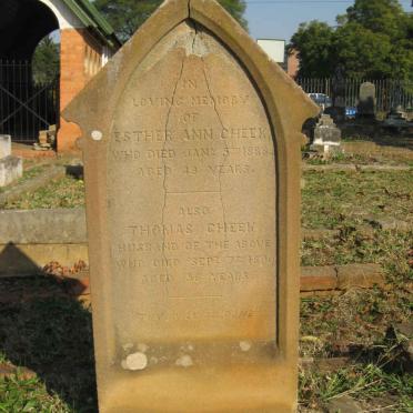 CHEEK Thomas -1890 &amp; Esther Ann 1888