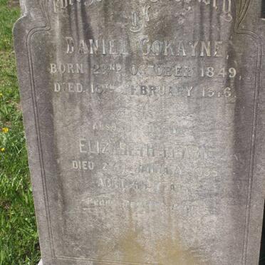 COKAYNE Daniel 1849-1916 &amp; Elizabeth Fearn -1935
