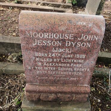 DYSON Moorhouse John Jesson 1909-1926