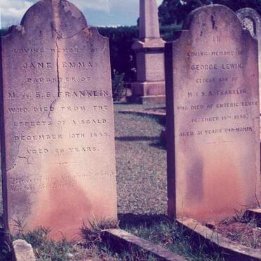 FRANKLIN George Lewin -1890 :: FRANKLIN Jane Emma -1880