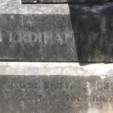 FRANZ Ferdinand 1858-1935