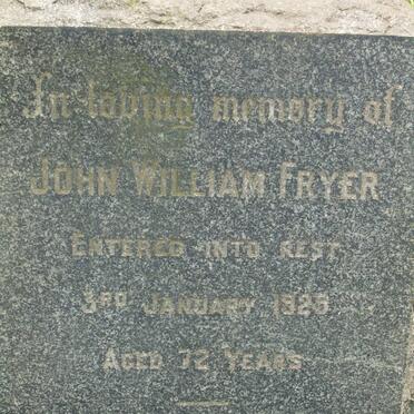 FRYER John William -1929